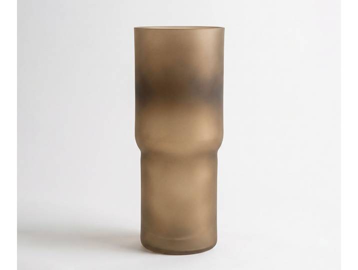 DELIFE Vase Columna B20 x T20 x H49 cm Glas Aurum Mundgeblasen, Wohnaccessoires