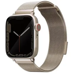 Uniq Unique strap Dante Apple Watch Series 4/5/6/7 (44 mm, Edelstahl), Uhrenarmband, Beige, Gold, Grau