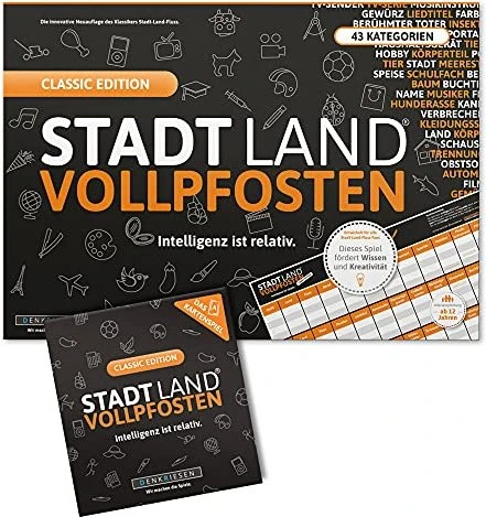 Denkriesen STADT LAND VOLLPFOST Das Kartenspiel - CLASSIC EDITION