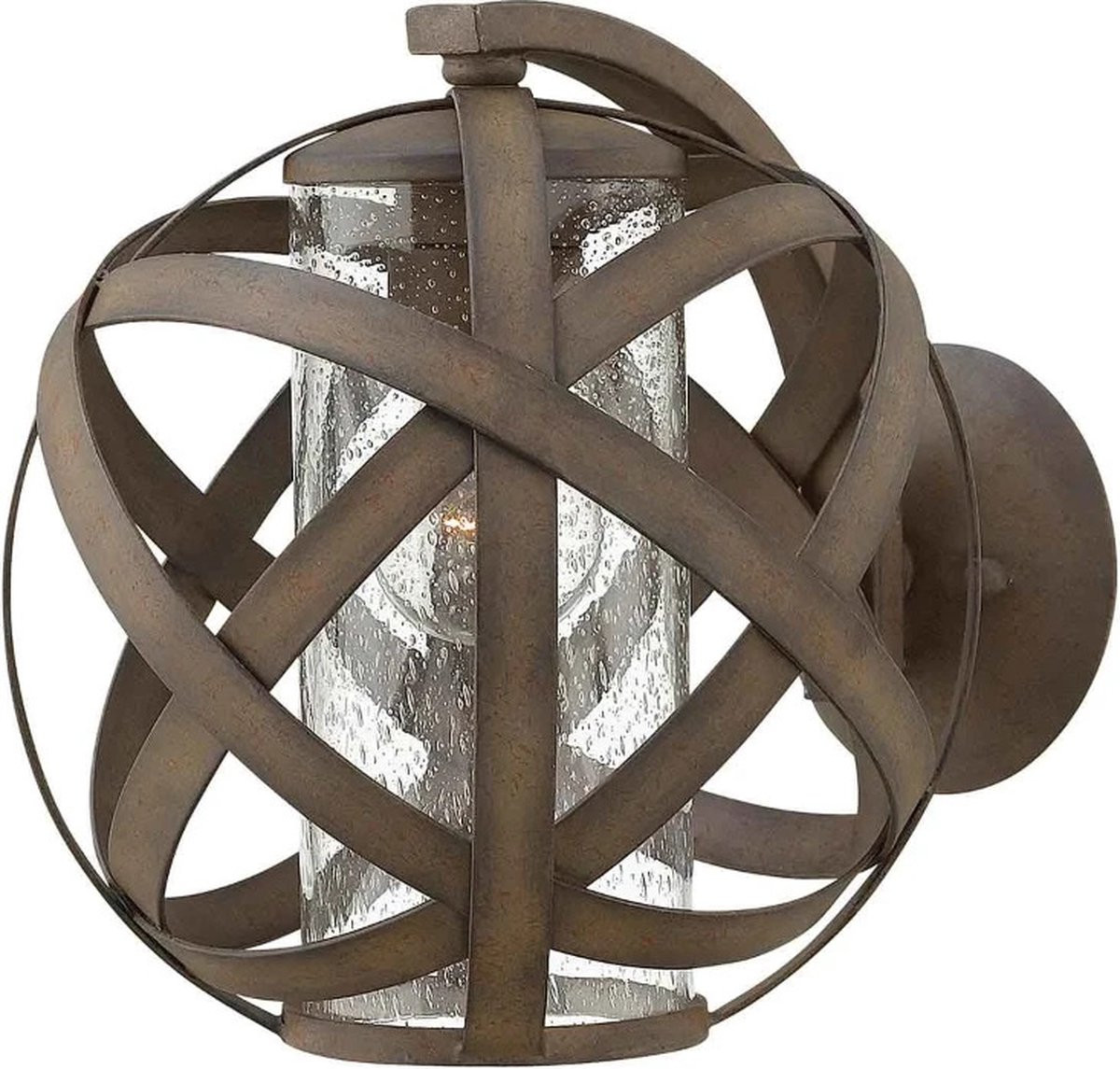 Hinkley Carson LED Wandlamp Vintage Iron voor Tuin en Terras