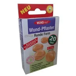 Wundpflaster Rund Hautfarben 20 Stück Atmungsaktiv Wasserfest Schutz