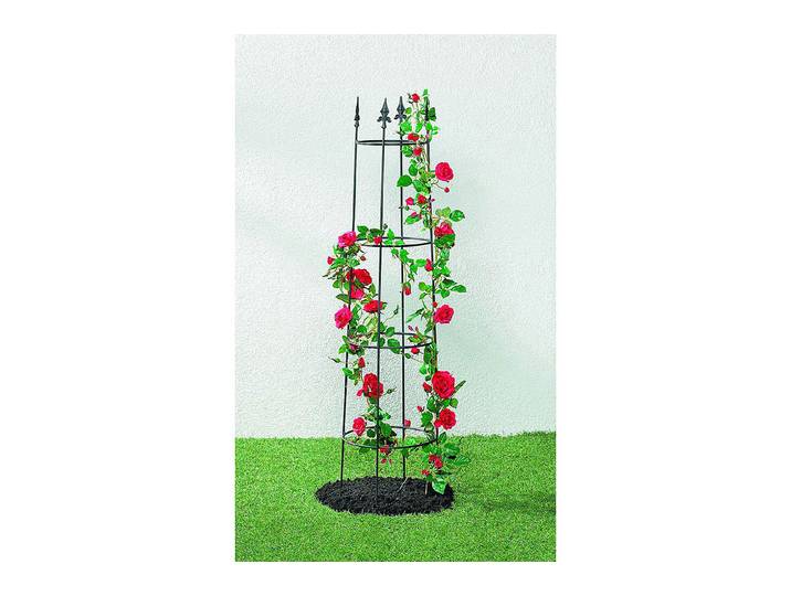 Old Garden Obelisk Padon Metall Schwarz 250 × 60 × 60 cm