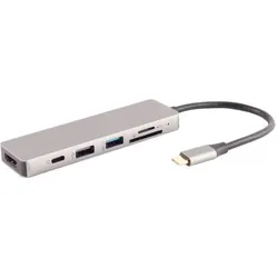 USB-C Dock 6in1, HDMI, PD, Hub, SD