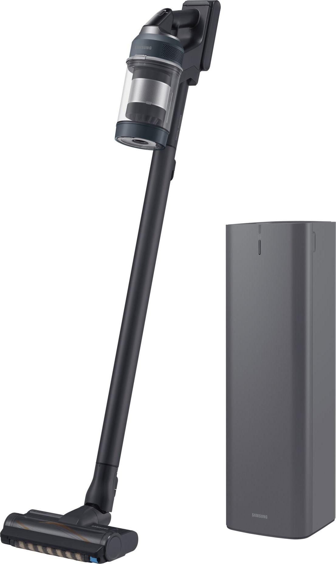 Samsung VS20C85G4PB/WD, Jet 85 CompleteClean Plus mit Clean Station, 2-in-1-Stabstaubsauger, Beutellos, Blau, Rechteckig, Trocken, Micro