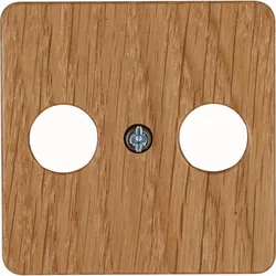 Kopp 358630180 MILANO - Antennen-Abdeckung für Antennensteckdose TV/RF, Farbe: eiche