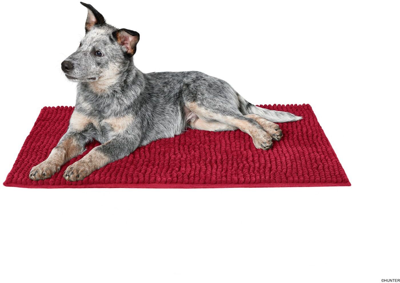 DOG SPORT HUNTER Schmutzfang-Hundematte Waterloo M (80 x 60 cm), rot