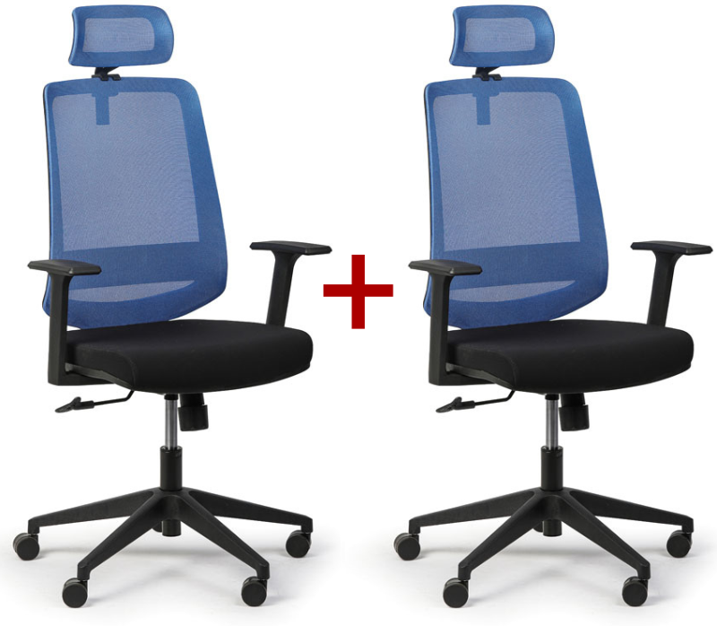 B2B Partner Bürostuhl RICH 1+1 GRATIS, blau