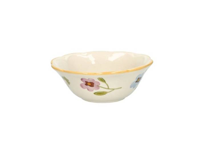 Kom, steengoed, viooltjes, Ø12,5 cm