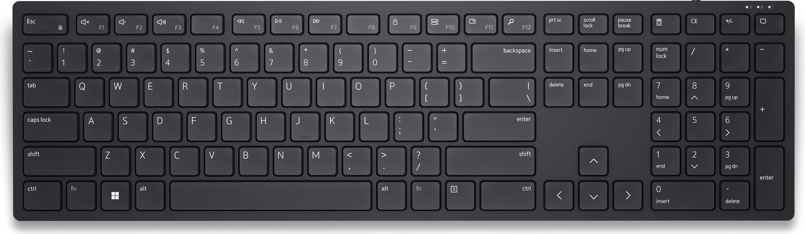 Dell KB500 Draadloos Toetsenbord 2,4 GHz AZERTY Frans Zwart