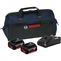 Bosch Professional Zubehör, Werkzeugakku + Ladegerät, Starter-Set 18V / 2x 4,0 Ah Akku + Ladegerät GAL 18V (18 V)