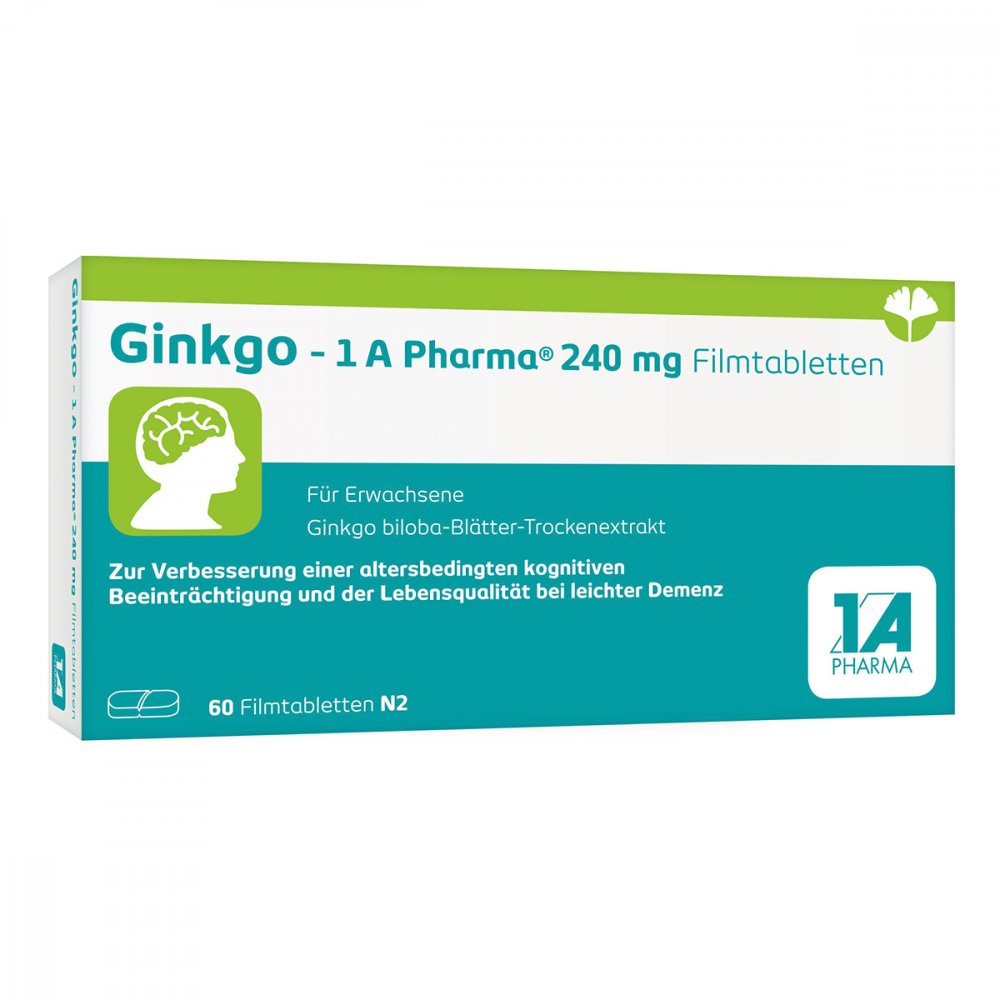 1 A Pharma GmbH Ginkgo - 1 A Pharma® 240 mg Filmtabletten 14128896