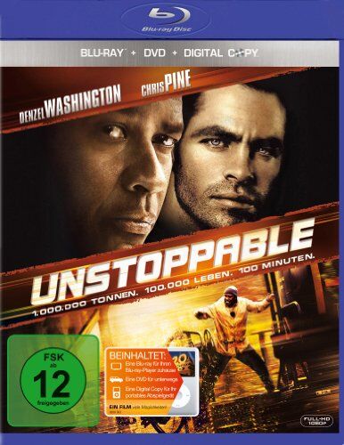 Tony Scott - Unstoppable - Außer Kontrolle (+ DVD + Digital Copy) [Blu-ray] - Preis vom 09.10.2026 07:28:09 h
