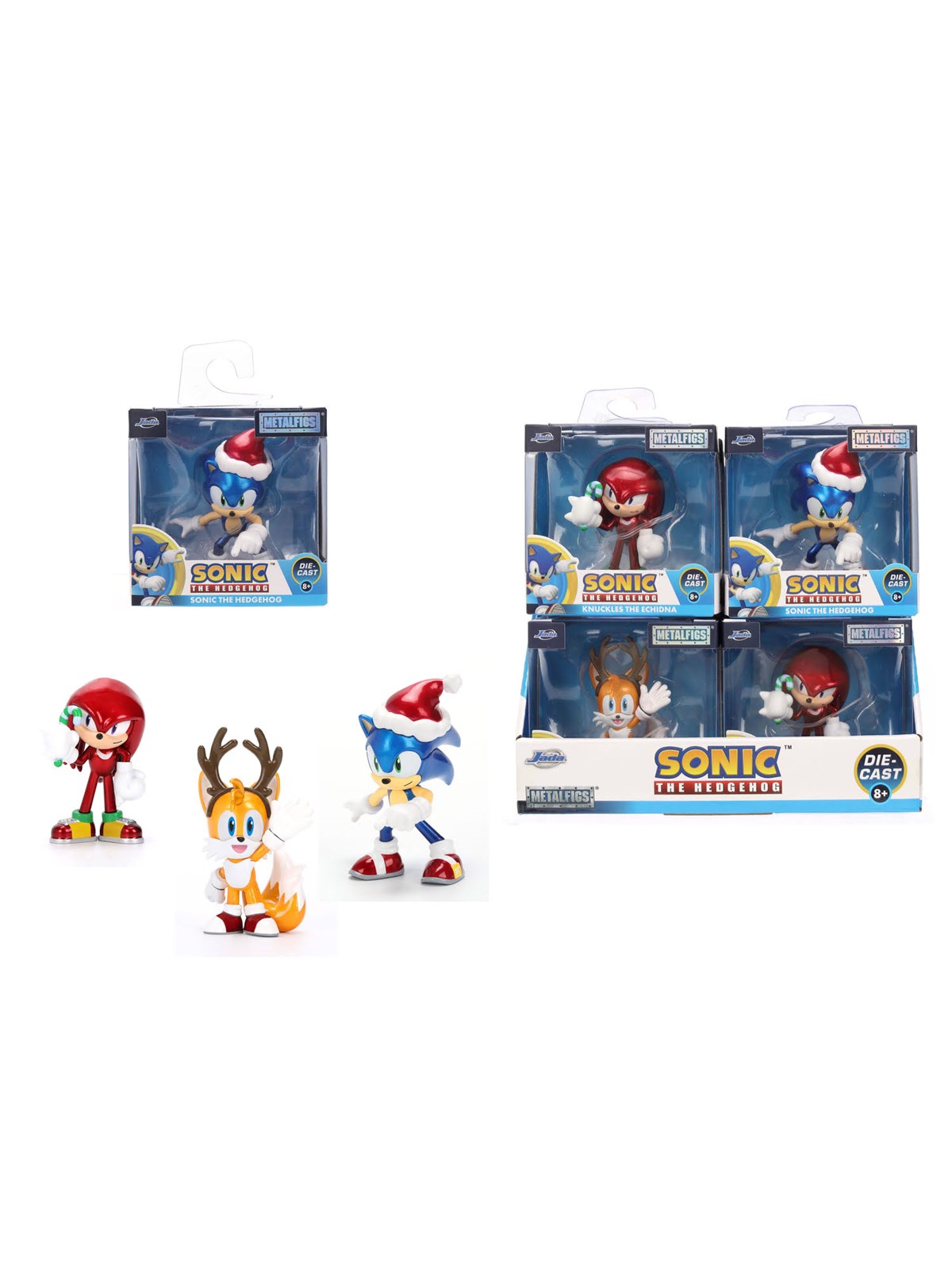 Jada Toys - Sonic Weihnachtsfiguren 2.5", Welle 2