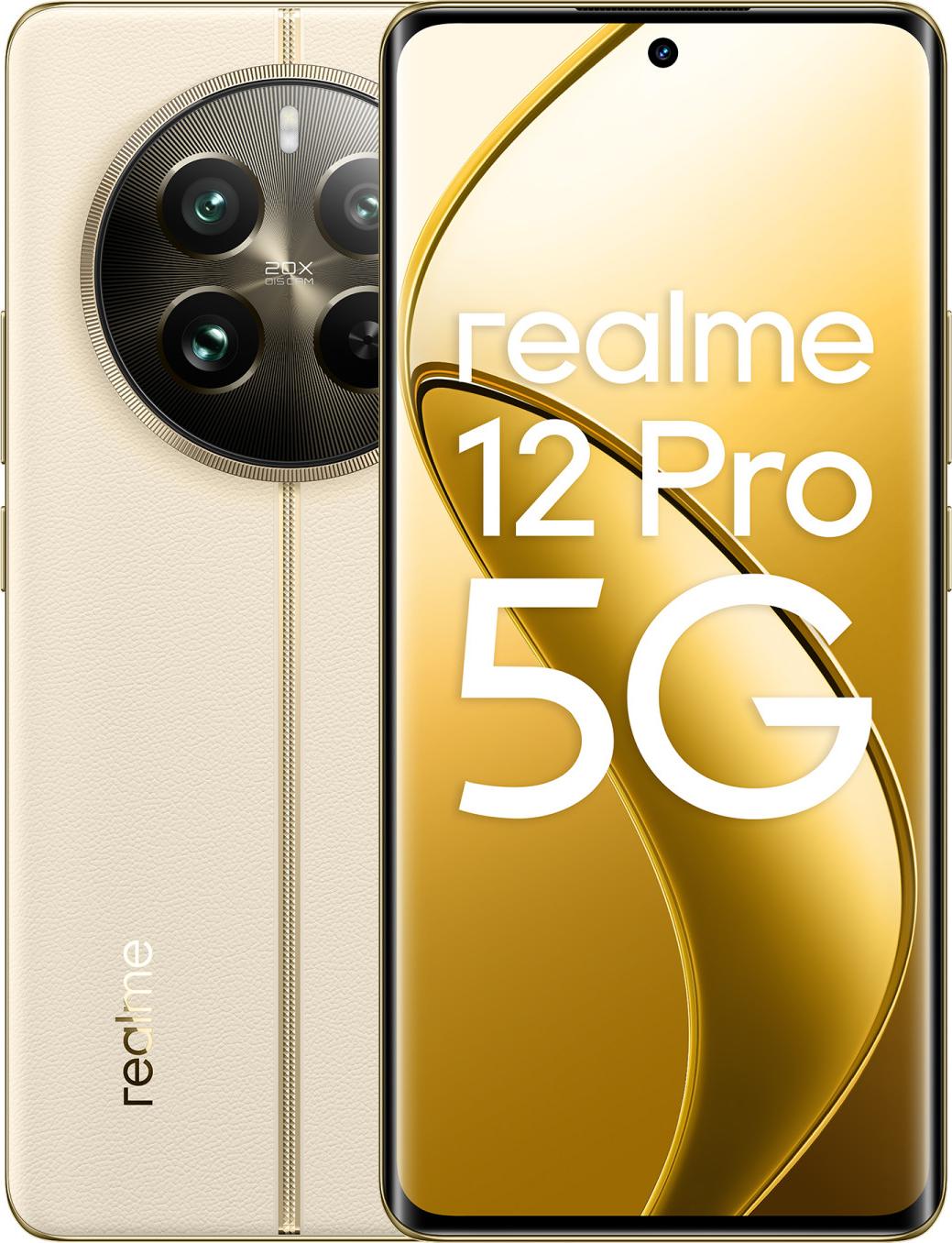 realme 12 Pro, 17 cm (6.7"), 12 GB, 256 GB, 50 MP, Android 14, Beige