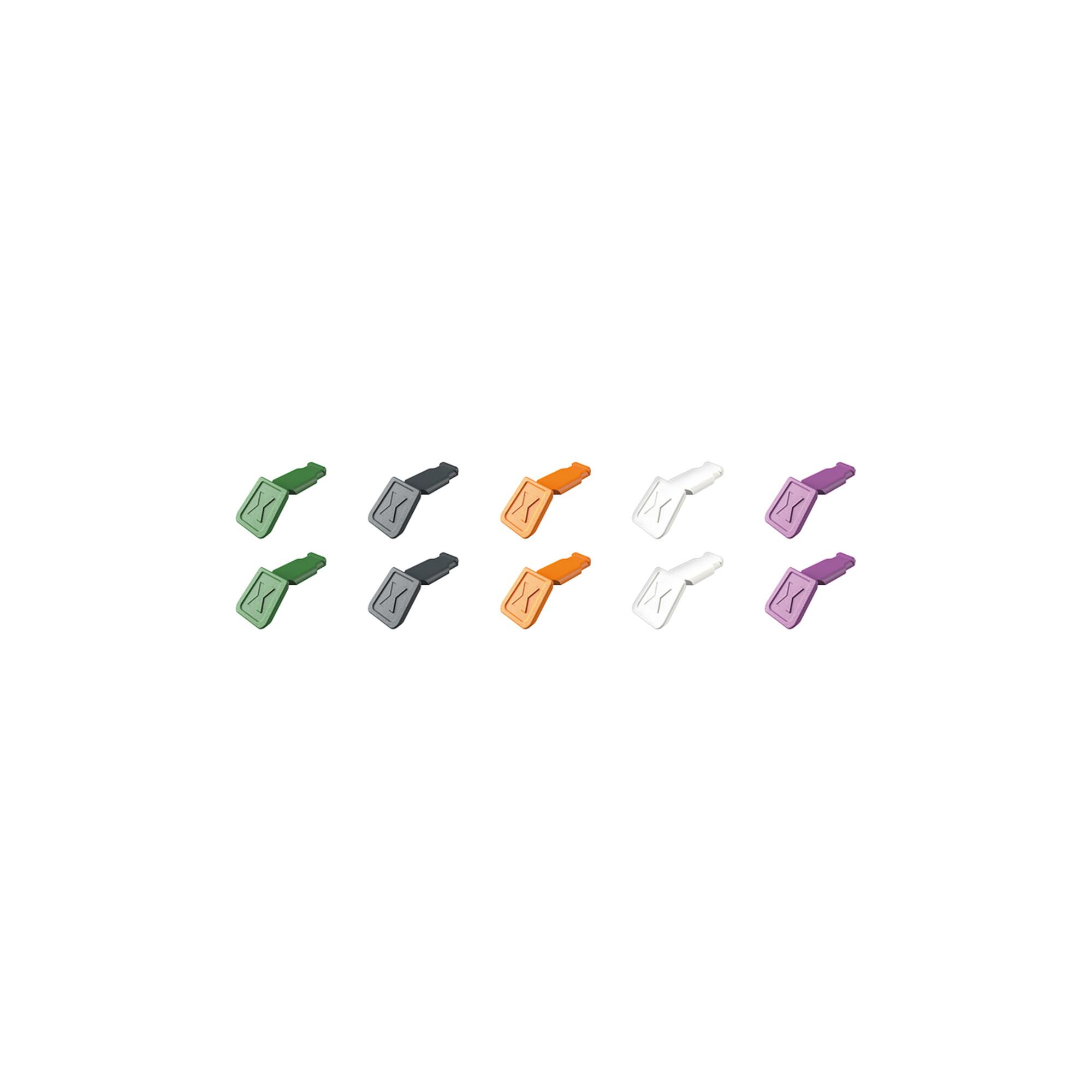 KNIPEX 00 61 10 C V02 ColorCode Clips Farbmischung 2 (10 Stück) )