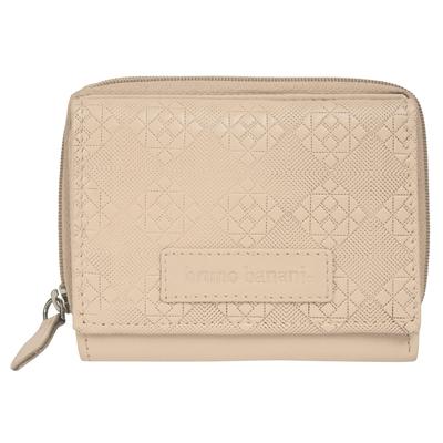 Geldbörse BRUNO BANANI "BRUNO BANANI Damen echt Leder", Damen, beige, Leder, Kleinlederwaren, echt Leder