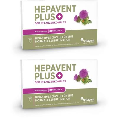 Hepavent Plus Leber Cholin Mariendis.Artisch.Kaps. 2x 2x60 St Kapseln