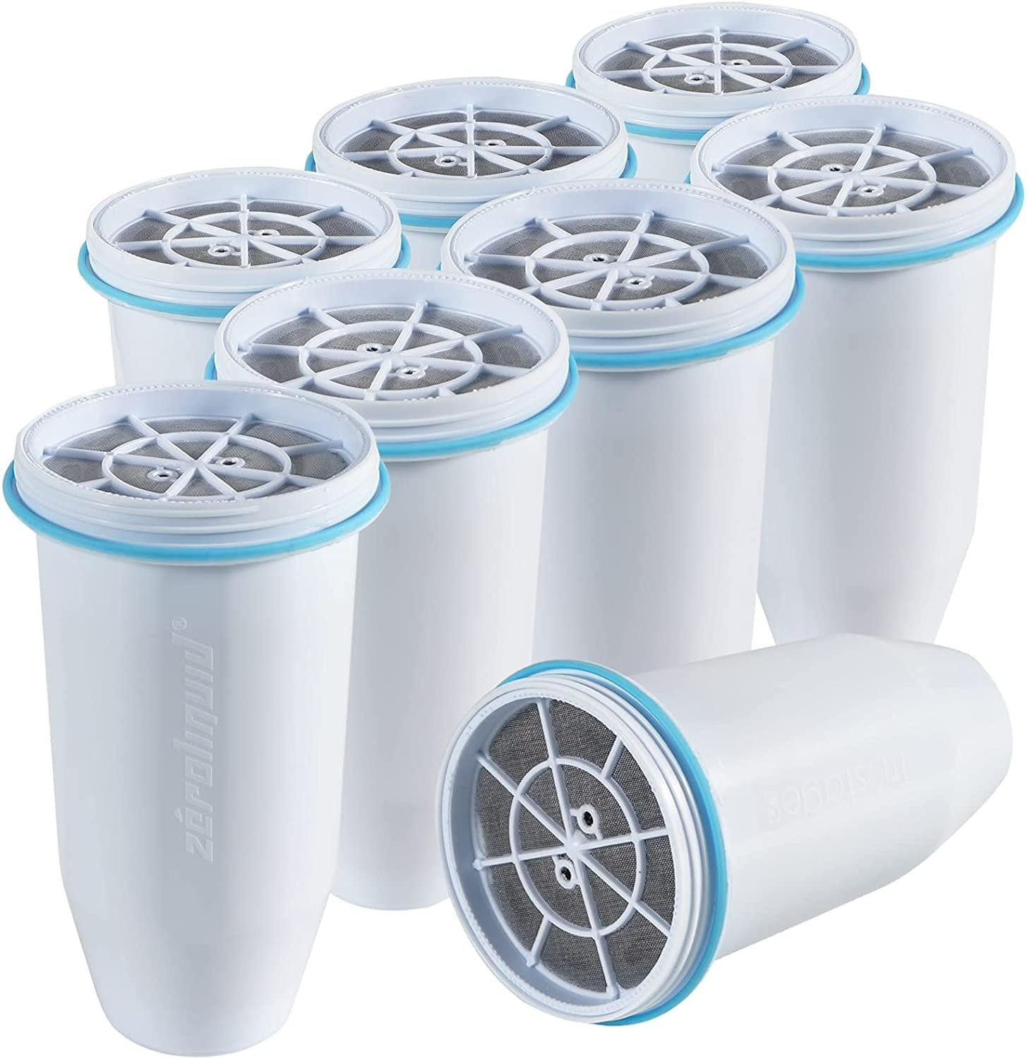 Dripio Waterfilterpatronen, 8 stuks, verwijdert 99,9% van lood, chloor en fluoride