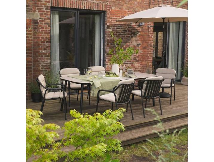 SCHÖNER WOHNEN-Kollektion Mivo Gartenmöbel-Set L (6 Plätze) Tisch 240x100cm