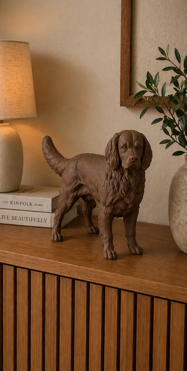 Gordon Setter Hondenbeeldje - Decoratief Bruin 3D-geprint Beeldje