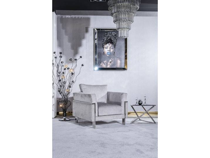 JVmoebel Sessel Designer Sessel aus grauem Stoff mit elegantem Design (Sessel), Made in Europa