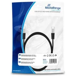 Netzwerk-Patch-Kabel CAT6, RJ45, schwarz, 2m von MediaRange MRCS125