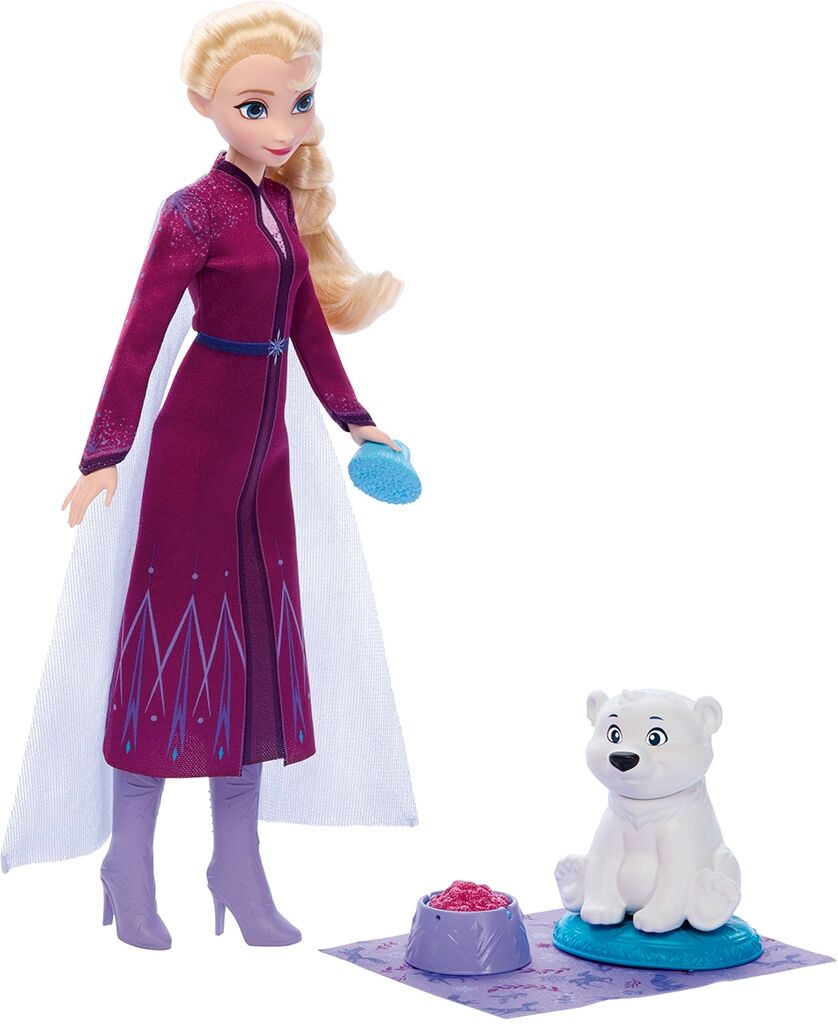 frozen Disney Muñeca Elsa con osito Mattel.