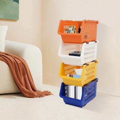 All Categories Goods Premium Stackable Storage Baskets Space Saving Plastic Organizer Bins Premium Stackable Storage Baskets Space Saving Plastic Organizer Bins