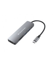 Conceptronic Adapter USB Hub->HDMI USB-C PD 1x3.0/1x2.0USB Digital/Daten Digital/Display/Video (DONN11G)