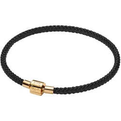 Pandora 564530C01 Schwarzes Kordel-Armband für Damen, 19 cm