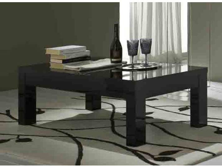 Table basse Roma laqué noir - Basika