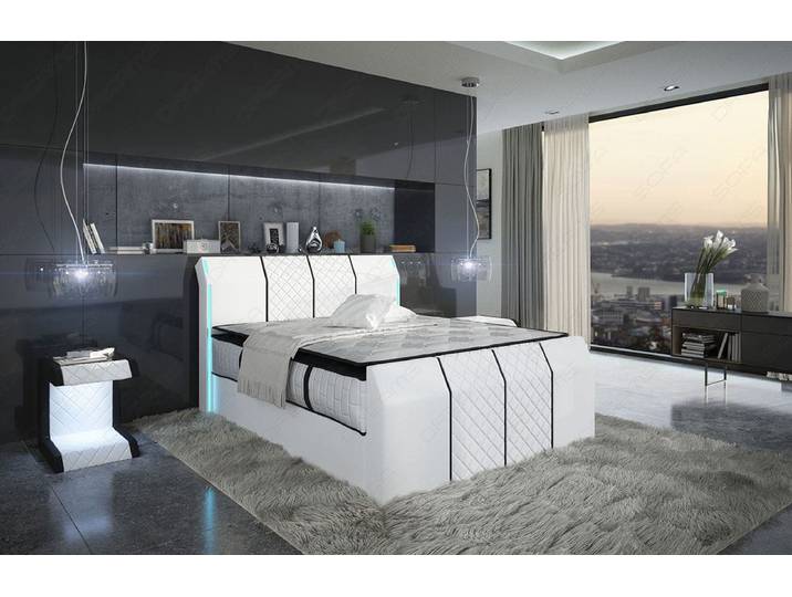 Boxspringbett Paris Leder