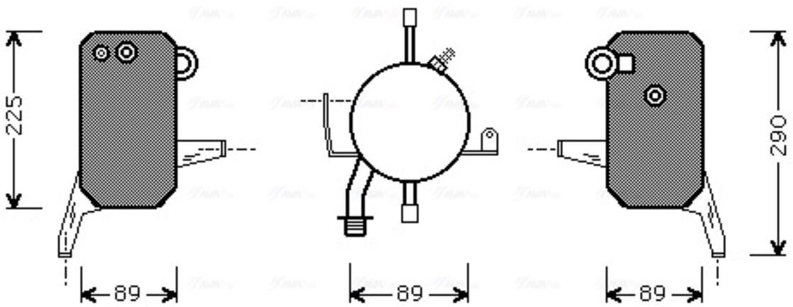 Filtre déshydratant, climatisation AVA COOLING FDD119 AVA