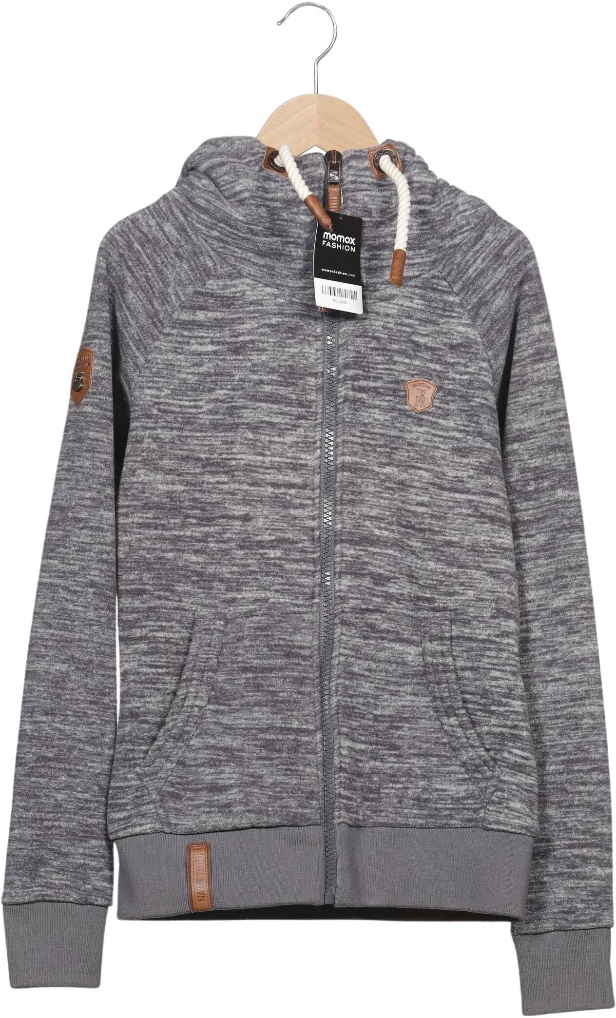 Naketano Damen Kapuzenpullover, Grau, Gr. S, Synthetik - Second Hand