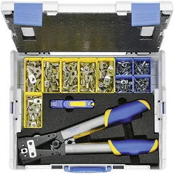 Klauke, Zange, Crimpzangen-Set 223teilig Rohrkabelschuh (390 mm)