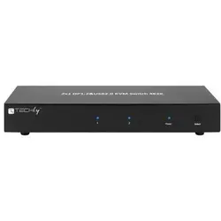 Techly IDATA-DP-KVM2 Tastatur/Video/Maus (KVM)-Switch Schwarz