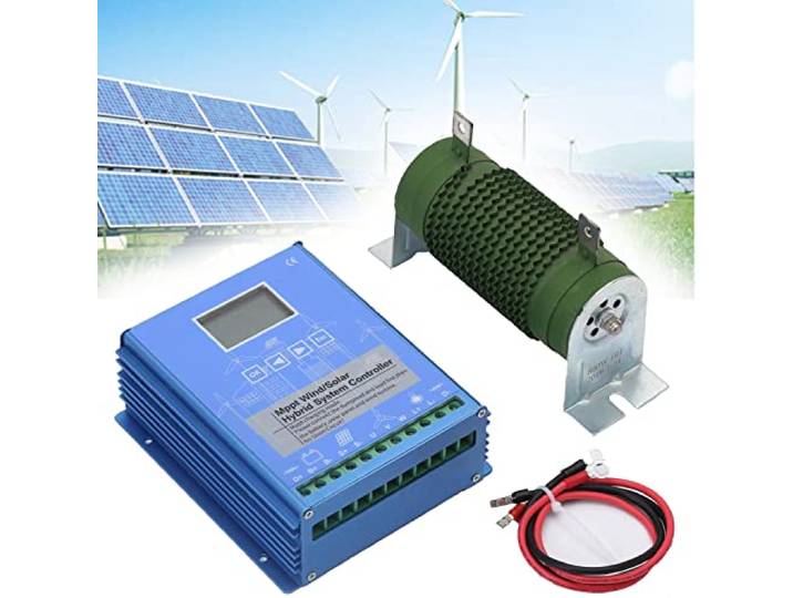 Qiang 5000W Solar&Wind Hybrid System MPPT Laderegler 2500W Solar Controller 2500w Windkraftanlage 12V/24V/48V Auto regler Heimgebrauch Windgenerator,48V