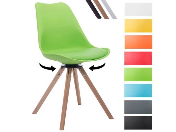 Chaise rétro TROYES - CLP - Bois - Vert - Contemporain