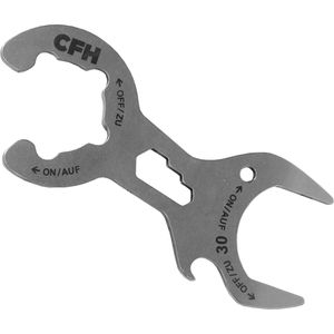 CFH Gasflaschenschlüssel  52419, GF 419, aus Metall, für 5 kg, 8 kg, 11 kg & 33 kg Gasflaschen