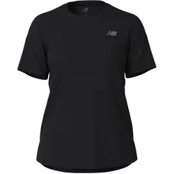 New Balance, Damen, Funktionsshirt, W NB Athletics Short Sleeve (XS), Schwarz