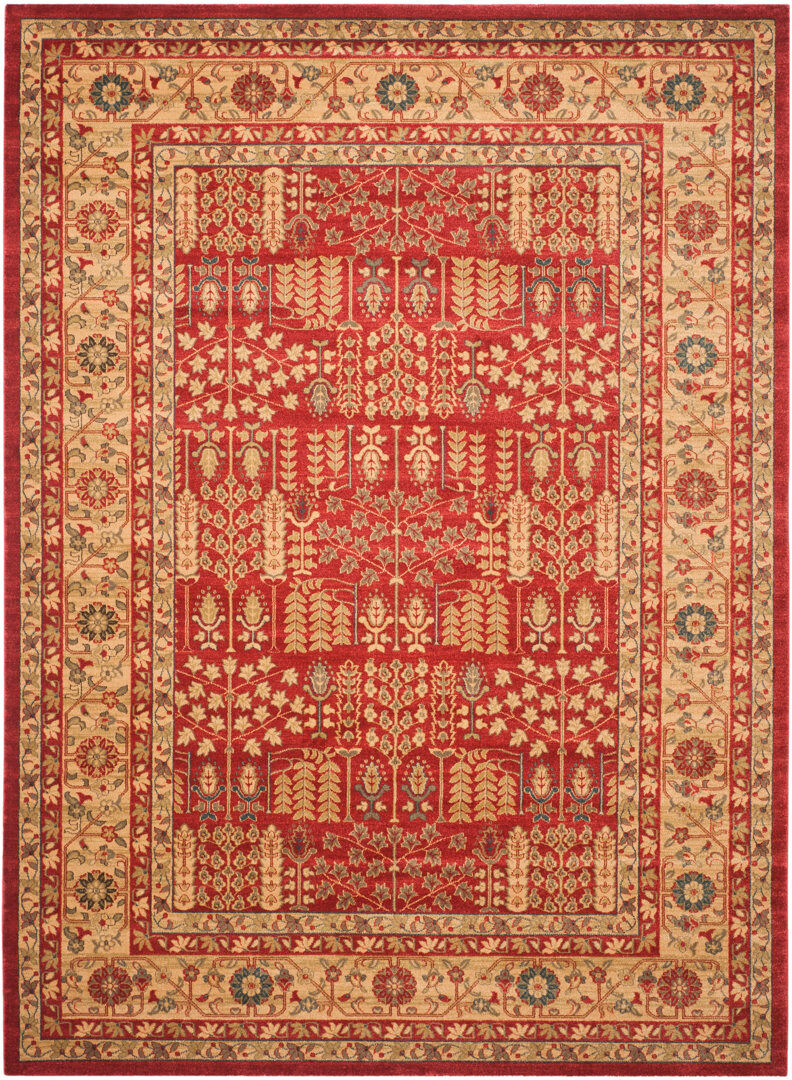 Safavieh Maia Oriental Area Rug Beige;Red Rectangle 91 x 152 cm