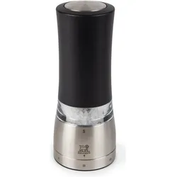 Peugeot DAMAN U'SELECT Zirlion Elektrische Salzmühle 16 cm, Pfeffermühle + Salzmühle, Silber, Schwarz