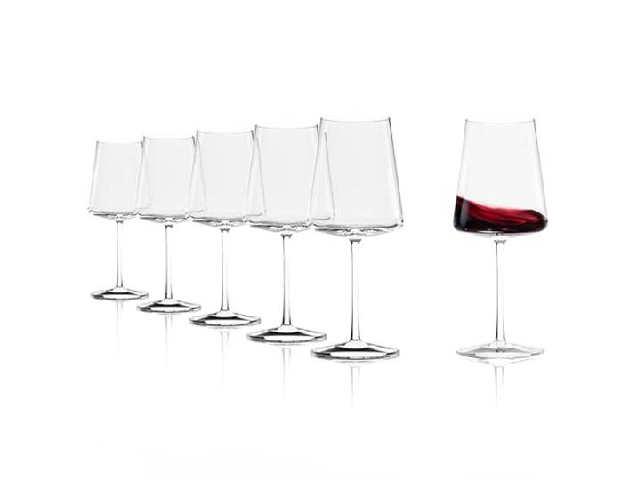 Stölzle Lausitz Power Bordeauxgläser Rotweingläser 650 ml, 6er-Set Bordeauxgläser und Bordeauxkelche für Bordeaux und Geschmacksentfaltung, aus Kristallglas, stoßfest & spülmaschinengeeignet