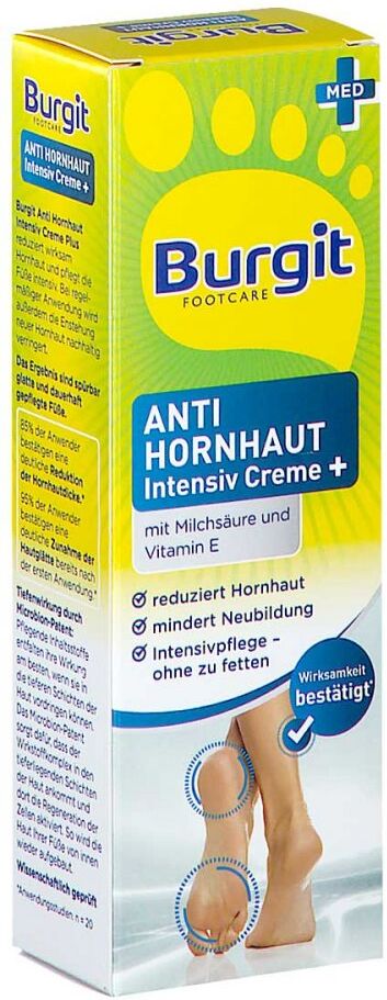 Burgit ANTI HORNHAUT Intensiv Creme + 75ml