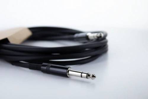 Cordial 14817 Klinke Audio Anschlusskabel [1x Klinkenstecker 6.3mm (stereo) - 1x Klinkenstecker 6.3mm (stereo)] 3m Schwarz