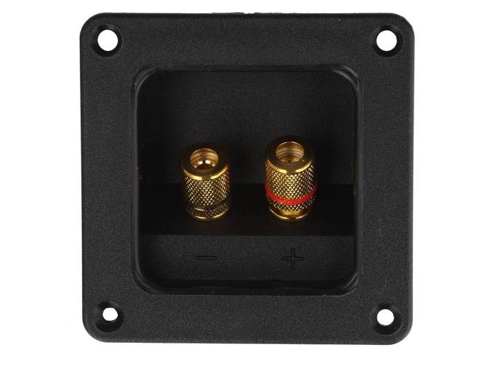 Goobay speaker terminal - 2-pin mono - met metalen doppen