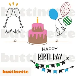 Plotterdatei "Geburtstag"