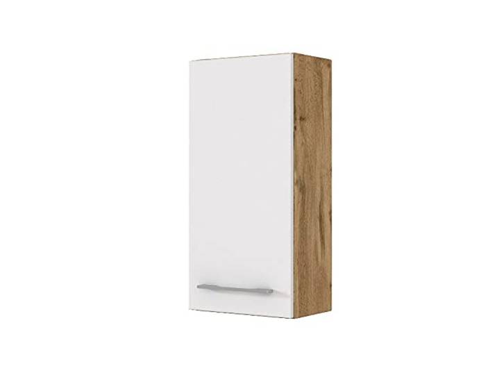Hangkast Sefa 30cm 1 deur - eik/wit