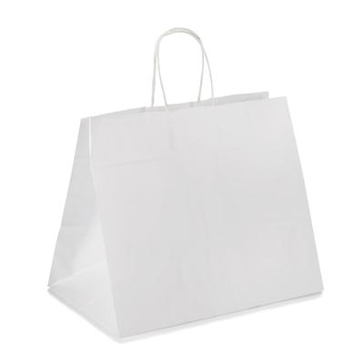 VEPATIM 50 Papiertragetaschen mit Kordelhenkeln Kordeltaschen 260 + 170 x 250mm 80g weiß