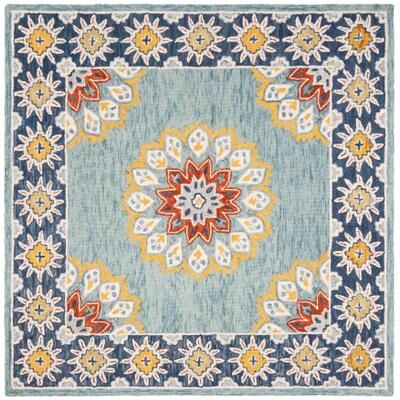 SAFAVIEH Handmade Blossom Delfina Modern Floral Wool Rug